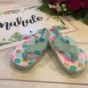 Glittery Mermaid Scale Sandals